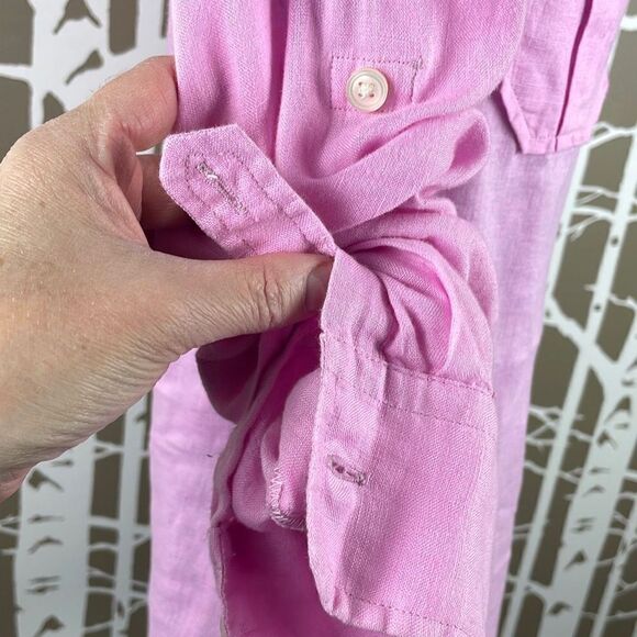 Jachs Company Pink Linen Heavenly Button Front Shirt XS - Picture 6 of 6